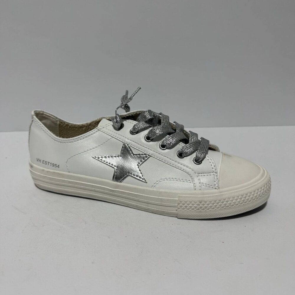 Vintage Havana Women’s Silver Star Low Top Sneakers White Size 8 M